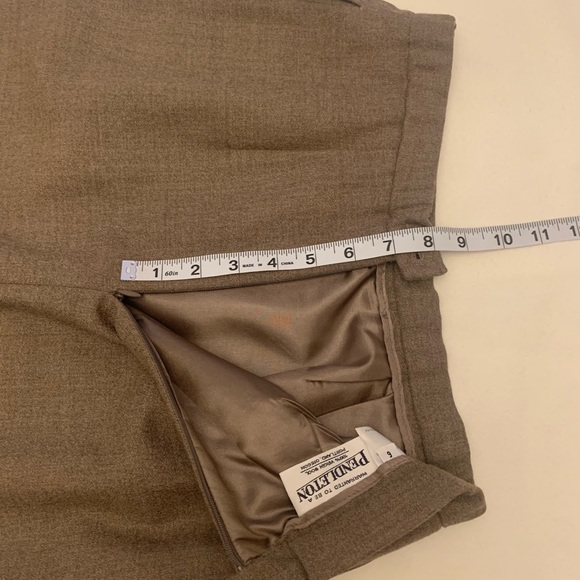 Pendleton 100% virgin wool light brown maxi skirt size 6 - Picture 11 of 13